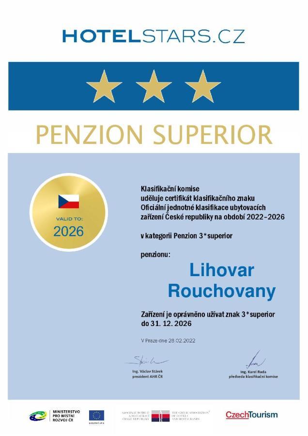 Penzion Lihovar *** Rouchovany Extérieur photo